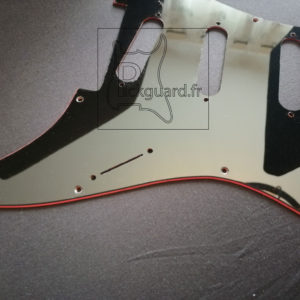 pickguard sur mesure noir rouge noir